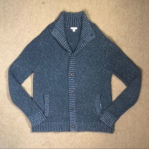 MERONA Blue Knit Button up Cardigan